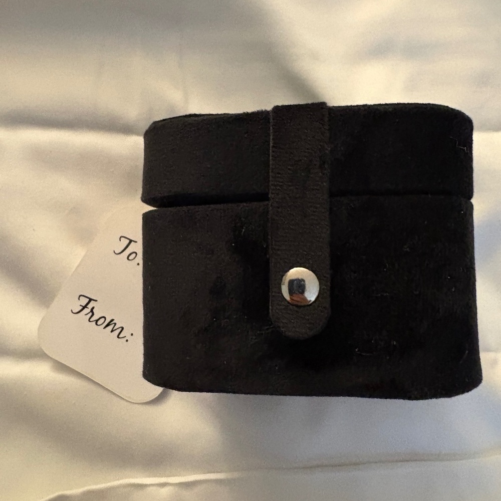 Faux Velvet Jewelry Case